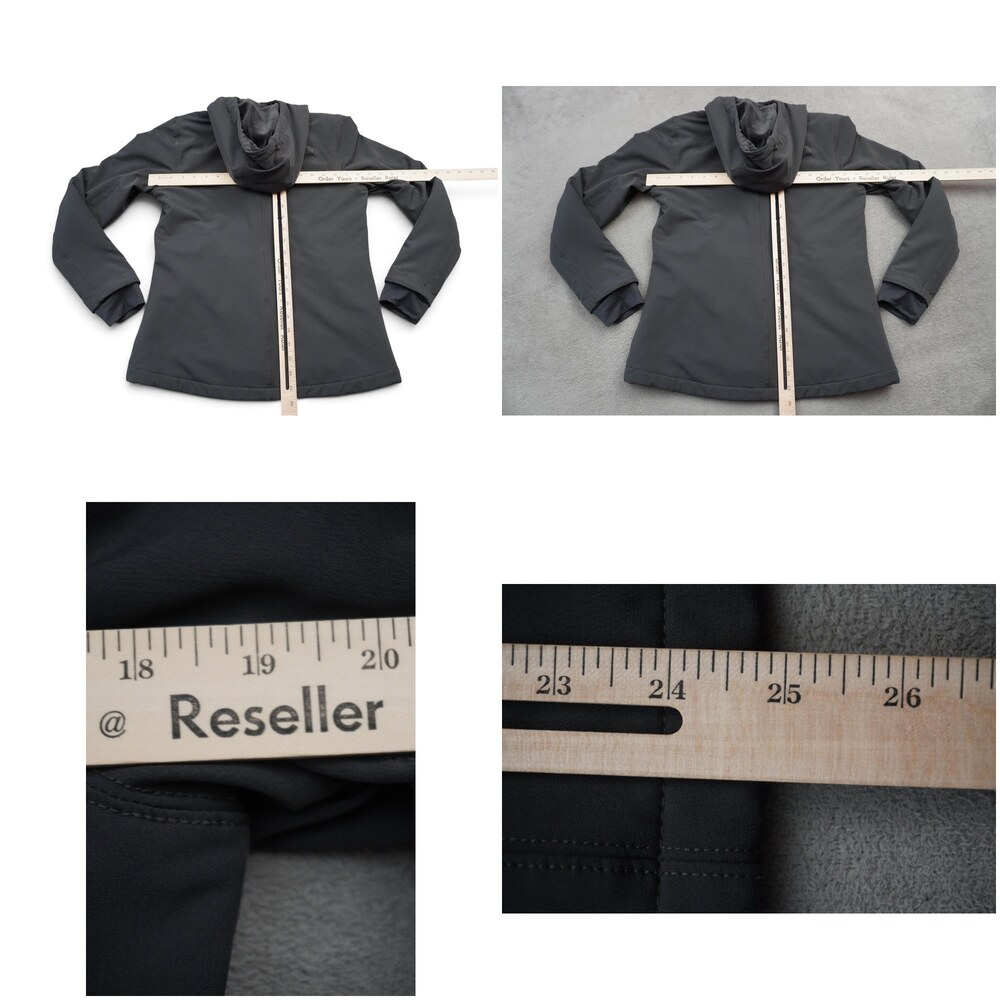 The North Face Jacket Womens Small Gray Snowwall Softshell Hooded Fleece Lined - Picture 15 of 16